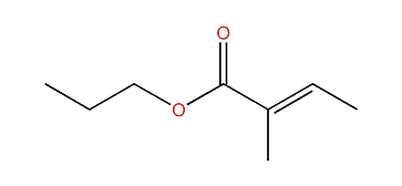 Propyl (E)-2-methyl-2-butenoate